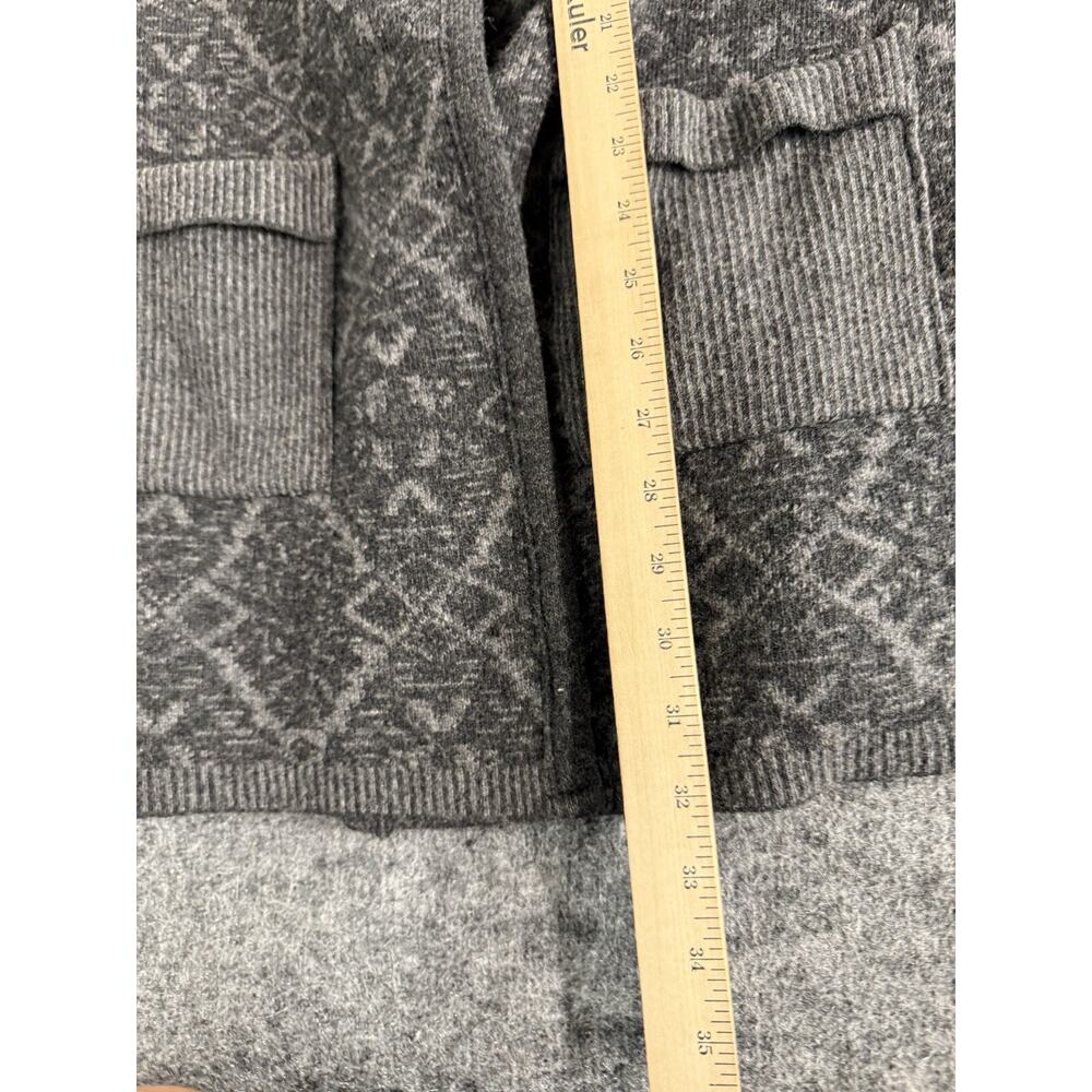 Chiaramente Sweater Women Cardigan Large Open Jacket Pullover Italy Wool A7 - Picture 9 of 10